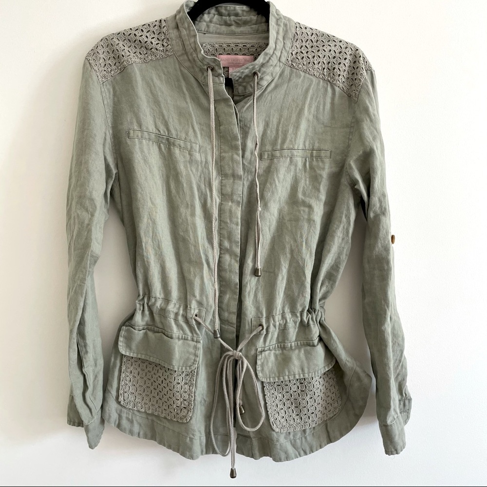 Saint Tropez West Linen Utility Jacket